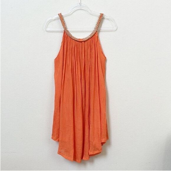 Kaktus Metal Chain Neckline A Line Halter Dress - Picture 5 of 10